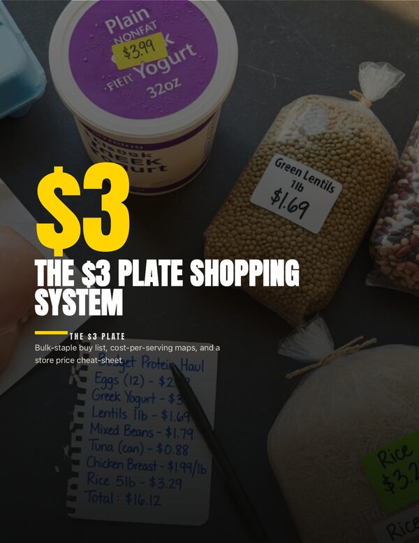 The $3 Plate Shopping System